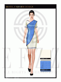 酒店總臺(tái)大堂服務(wù)員制服設(shè)計(jì)圖909