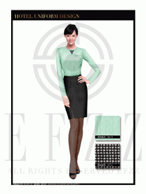 酒店總臺大堂服務員制服設計圖915