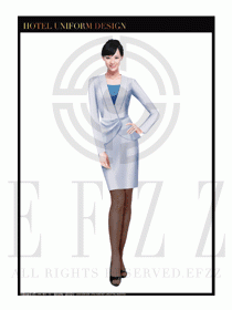 酒店總臺大堂服務員制服設計圖913