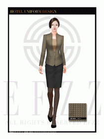 酒店總臺大堂服務員制服設計圖939