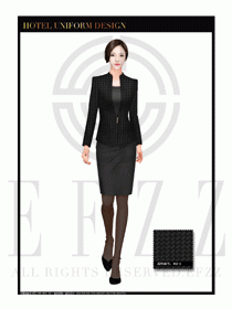 酒店總臺大堂服務員制服設計圖934