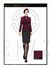 酒店總臺大堂服務員制服設計圖941
