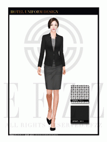 酒店總臺大堂服務員制服設計圖968