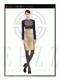 酒店總臺大堂服務員制服設計圖973