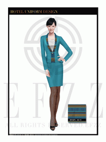 酒店總臺大堂服務員制服設計圖972