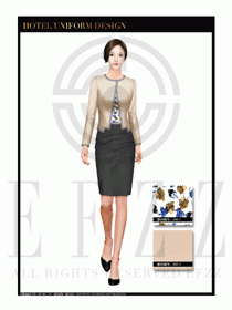 大堂總臺收銀接待員工制服288