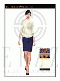 大堂總臺收銀接待員工制服325