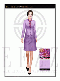 大堂總臺(tái)收銀接待員工制服332