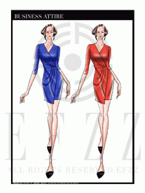 夏季時尚OL女裝職業裝設計圖515