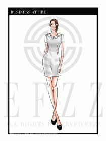 夏季時尚OL女裝職業裝設計圖511