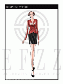 夏季時尚OL女裝職業裝設計圖514