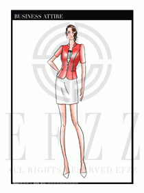 夏季時尚OL女裝職業裝設計圖520