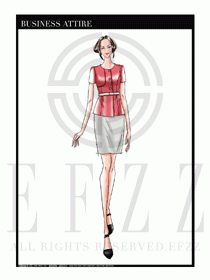 夏季時尚OL女裝職業裝設計圖525