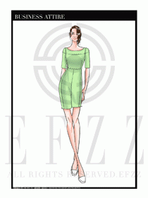 夏季時尚OL女裝職業裝設計圖523
