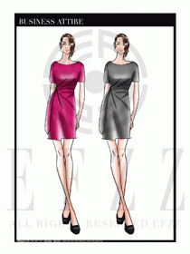 夏季時尚OL女裝職業裝設計圖531