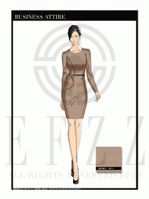 夏季時尚OL女裝職業裝設計圖541