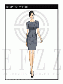 夏季時尚OL女裝職業(yè)裝設(shè)計圖547