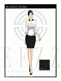 夏季時尚OL女裝職業裝設計圖551