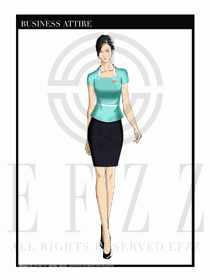 夏季時尚OL女裝職業(yè)裝設計圖555