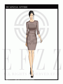 夏季時尚OL女裝職業裝設計圖557