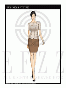 夏季時尚OL女裝職業裝設計圖569