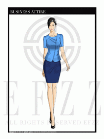 夏季時尚OL女裝職業裝設計圖570