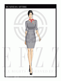 夏季時尚OL女裝職業裝設計圖575