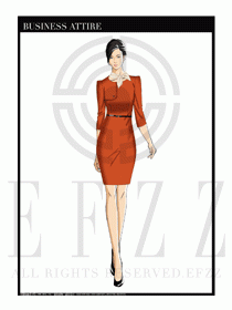 夏季時尚OL女裝職業(yè)裝設計圖571