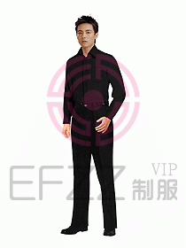 男裝長袖襯衫040