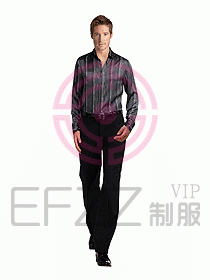 男裝長袖襯衫058