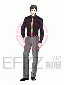 男裝長袖襯衫097