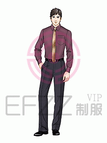 男裝長袖襯衫099