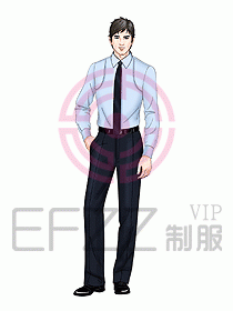 男裝長袖襯衫125