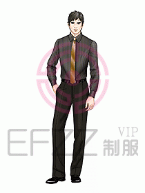 男裝長袖襯衫128