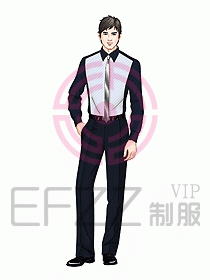 男裝長袖襯衫143