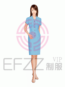 接待服務員服裝073