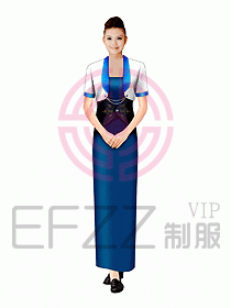 西餐咨客服裝095