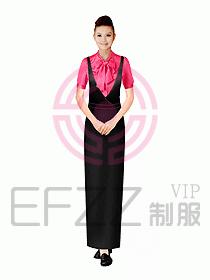 西餐咨客服裝100