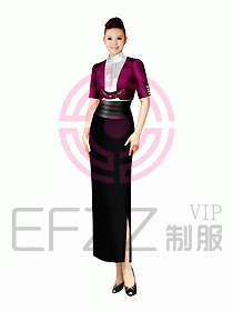 西餐咨客服裝119