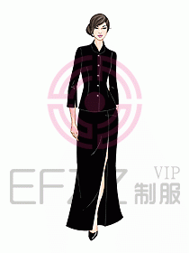 西餐咨客服裝132