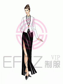 西餐咨客服裝139