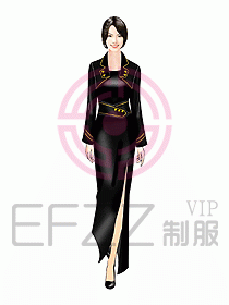 西餐咨客服裝162