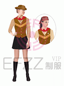 西餐服務(wù)生服裝075