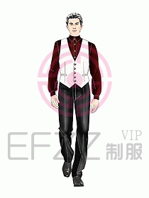 西餐服務(wù)生服裝257