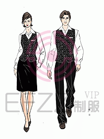 西餐服務生服裝396