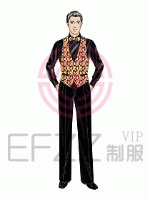 西餐服務生服裝404