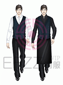 西餐服務生服裝419