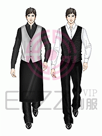 西餐服務(wù)生服裝424