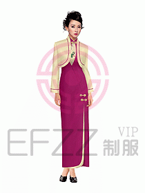 中餐迎賓制服016