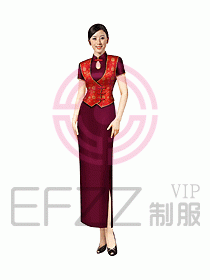 中餐迎賓制服165